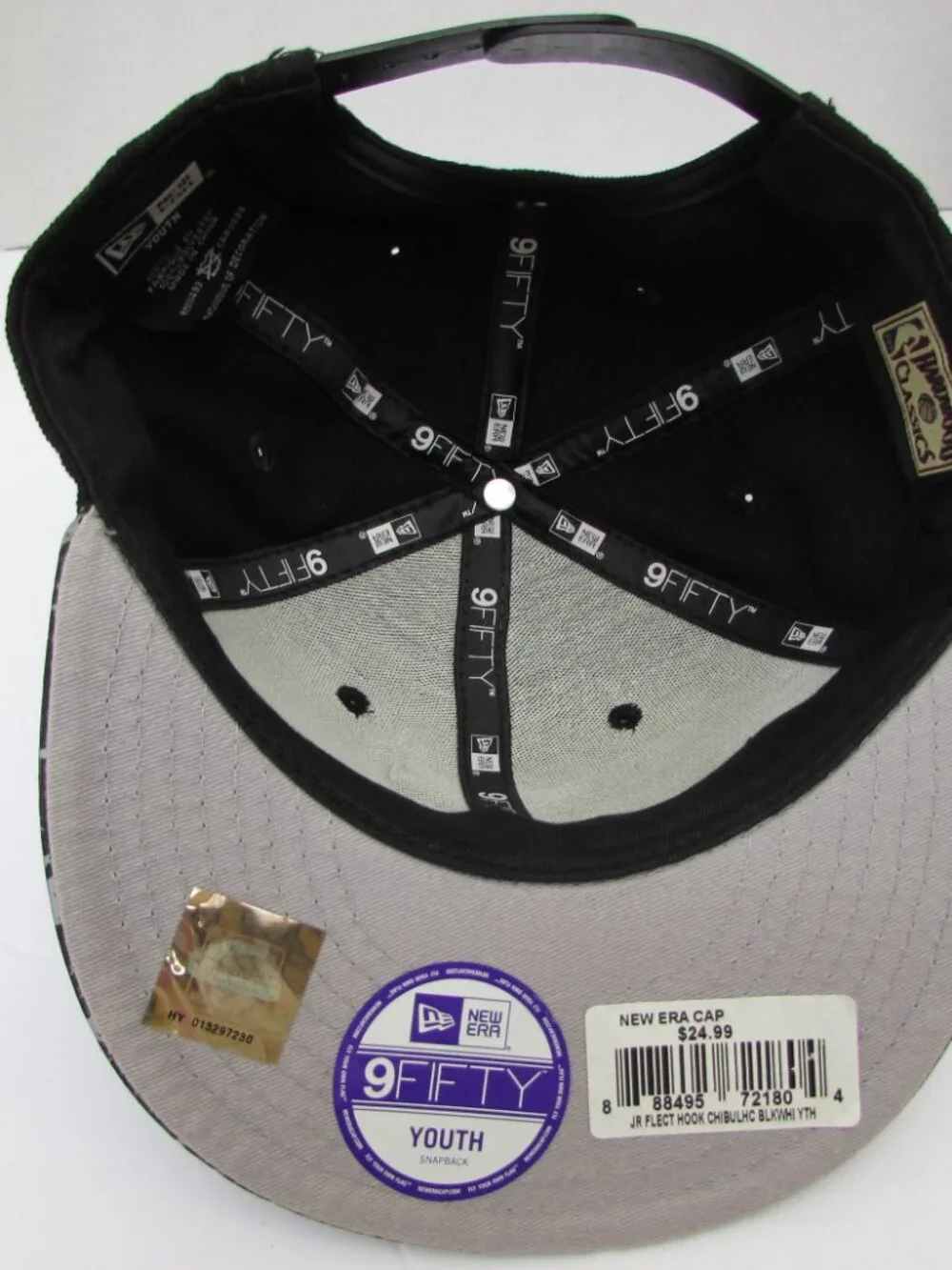 Chicago Bulls Windy City New Era Youth Snapback Hat 9FIFTY Black Silver Stars